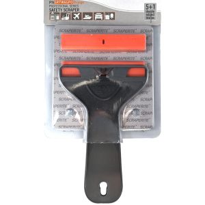 Plastic blade General Purpose Orange 6 Pack with Wide holder SRTW6GPO Scraperite