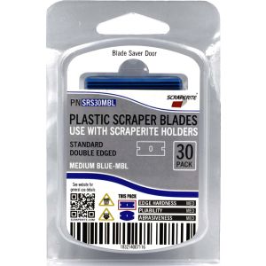 Scraperite SRS30MBL Medium Blue 30 double edged replacement blade pack