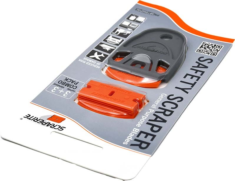 Plastic blades combo pack General Purpose Orange with Dwarf holder SRTD33GPO Scraperite