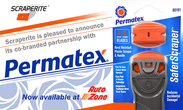 Scraperite blades and Permatex Auto zone