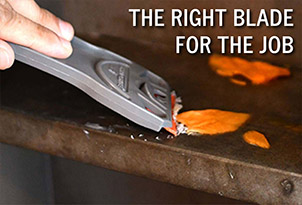 Scraperite plastic razor blade is the right blade for the job